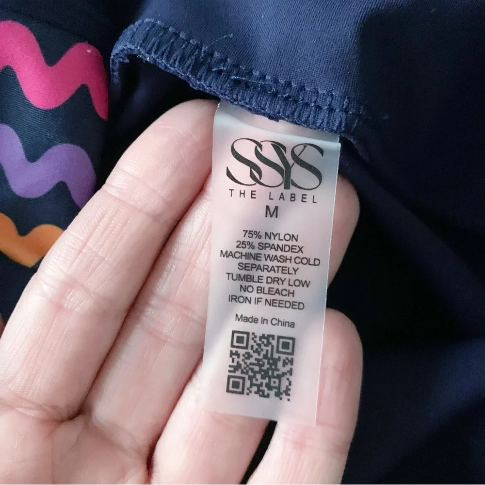 SSYS Ric Rac Inset Compression Leggings - Picture 6 of 8